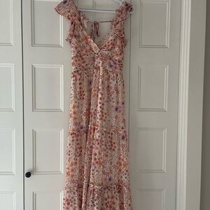 Altar'd State Floral Maxi Dress XS